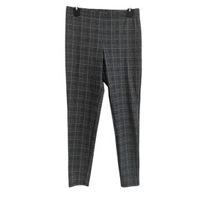 Forever 21 Gray Black White Plaid Stretch Leggings Size Large